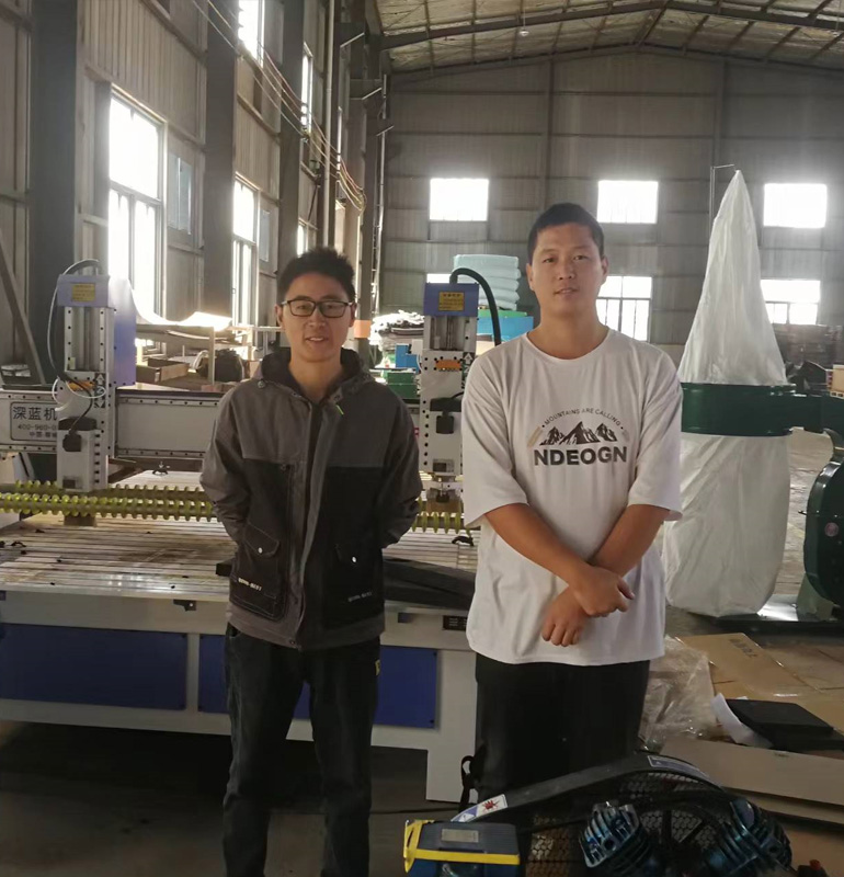 淮安客戶采購1825型獨立雙頭雕刻機(jī)(圖1)